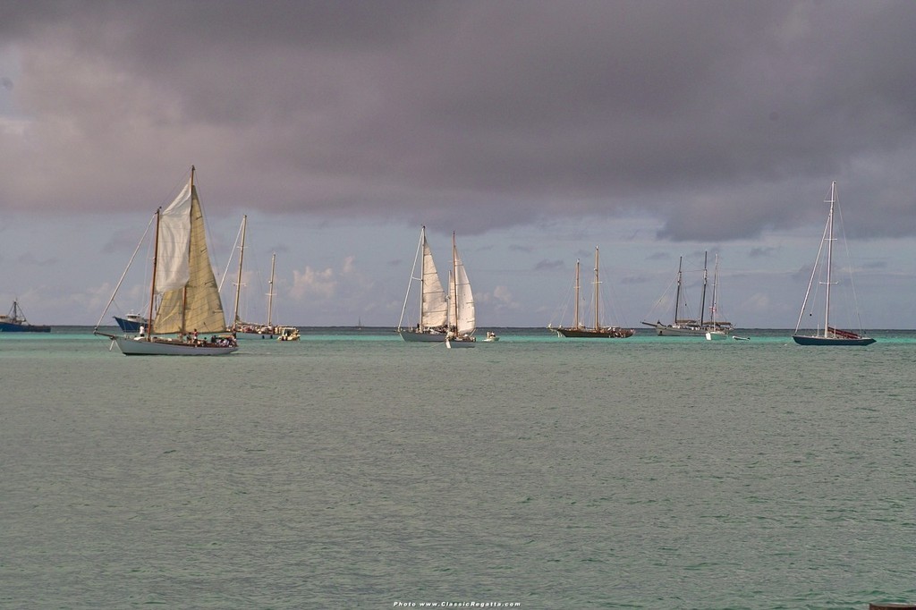 Yachts on anchor preparing to leave for the past 2008 St.Maarten-St.Martin Classic Yacht Regatta close to Bobby’s Marina in Philipsburg © St.Maarten - St.Martin Classic Yacht Regatta www.ClassicRegatta.com